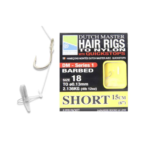 Preston Dutch Master Hair Rig Short 15cm (8pcs) 14 3 Preston Dutch Master Hair Rig Short 15cm (8pcs) 14
